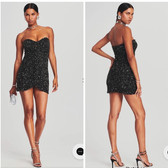 Retrofete Dresses & Skirts - Retrofete Hannah Sequin Strapless Dress